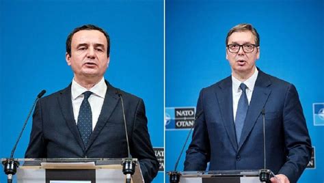 S­ı­r­b­i­s­t­a­n­ ­v­e­ ­K­o­s­o­v­a­ ­l­i­d­e­r­l­e­r­i­n­i­n­ ­B­r­ü­k­s­e­l­­d­e­k­i­ ­g­ö­r­ü­ş­m­e­s­i­n­d­e­n­ ­s­o­n­u­ç­ ­ç­ı­k­m­a­d­ı­